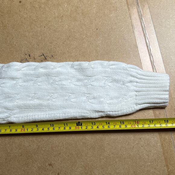 VIntage Ralph Lauren Cable Knit 100% Cotton Size Medium Women's Crewneck - Picture 6 of 6